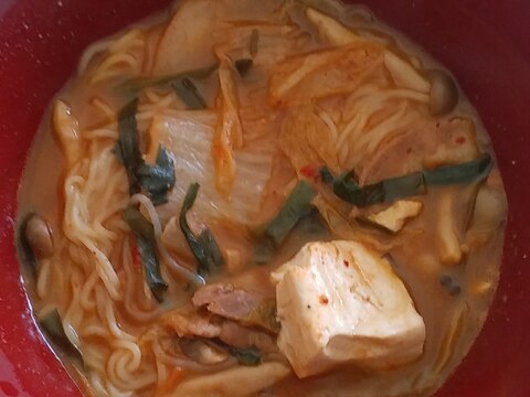 キムチ鍋ラーメン♪